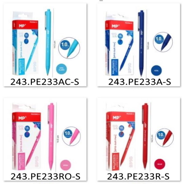 Esferográficas Óleo 1mm Expositor 233