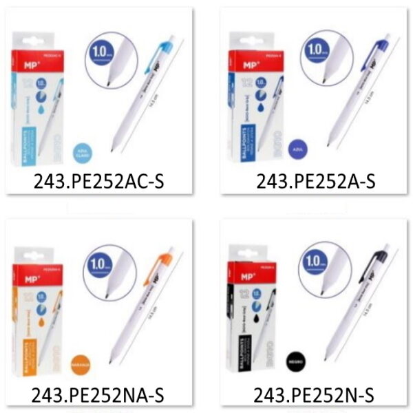 Esferográfica Tinta Líquida 1mm Expositor 252