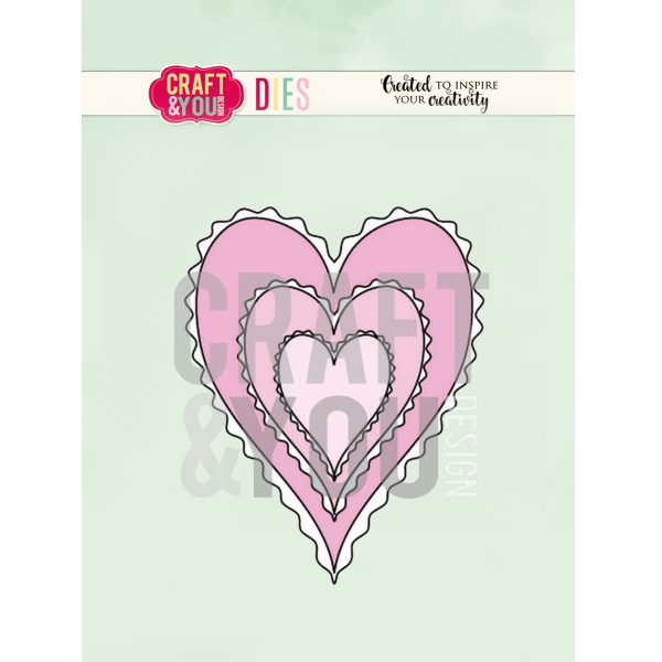 Cortante Hearts ~82x65mm