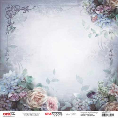 Papel Scrap Flor Diversas 2 305x305mm