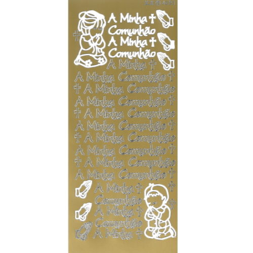 Sticker Ouro "A Minha Comunhão"