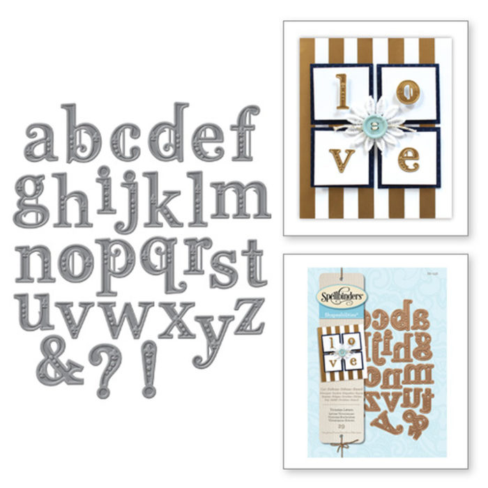 Cortante Spellbinders Victorian Letters ~20x36mm