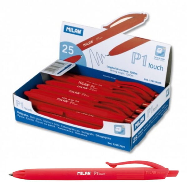 Esferográfica P1 Vermelho  Milan Exp. 25un.