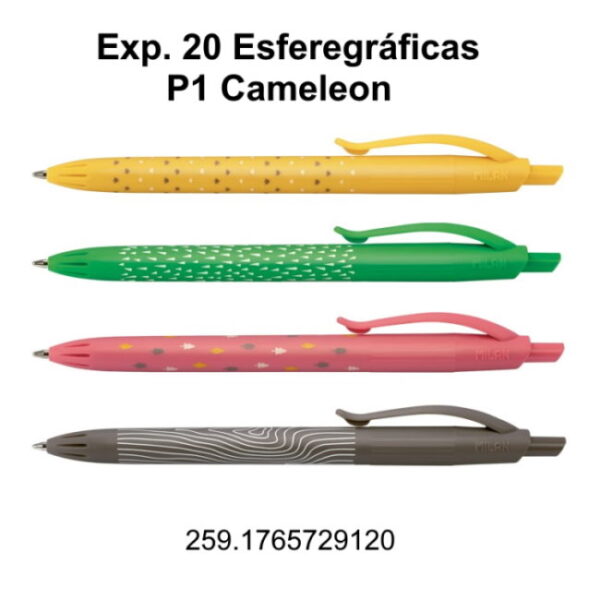Esferográfica P1 Cameleon Milan  Exp. 20un.