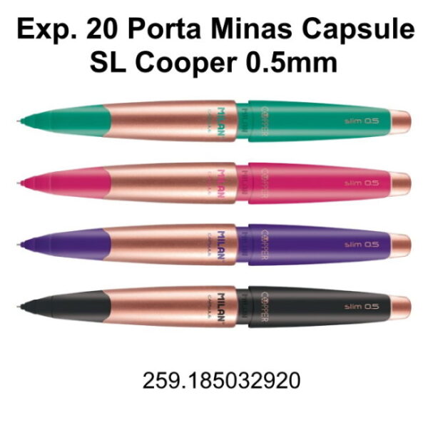 Porta Minas Capsule Slim Cooper 0.5mm Milan Exp. 20un.