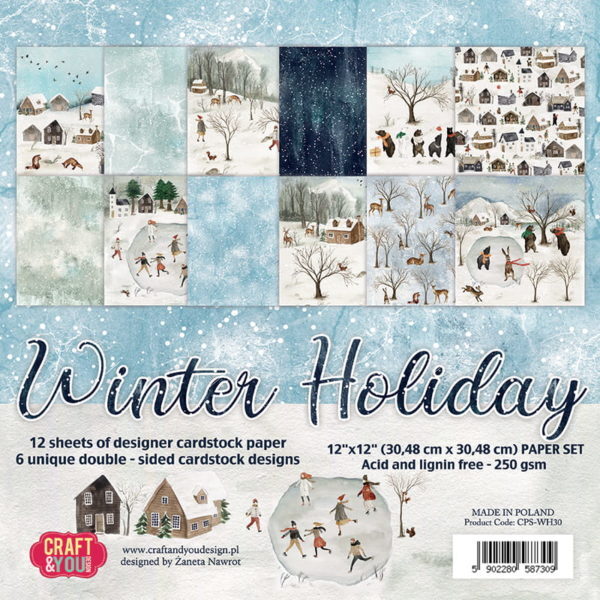 Bloco Winter Holiday 305x305mm