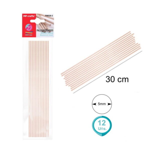 Paus Redondos 5ø x 300mm