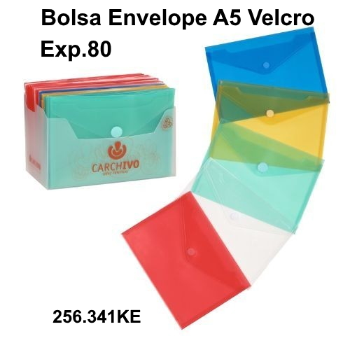 Bolsas Velcro Carchivo Exp.80un. 250x180mm