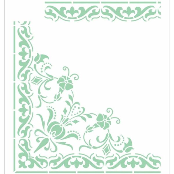 Stencil Opa 20X25 Cantoneira e Moldura