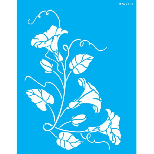 Stencil Opa 20X25 Cantoneira Flores II