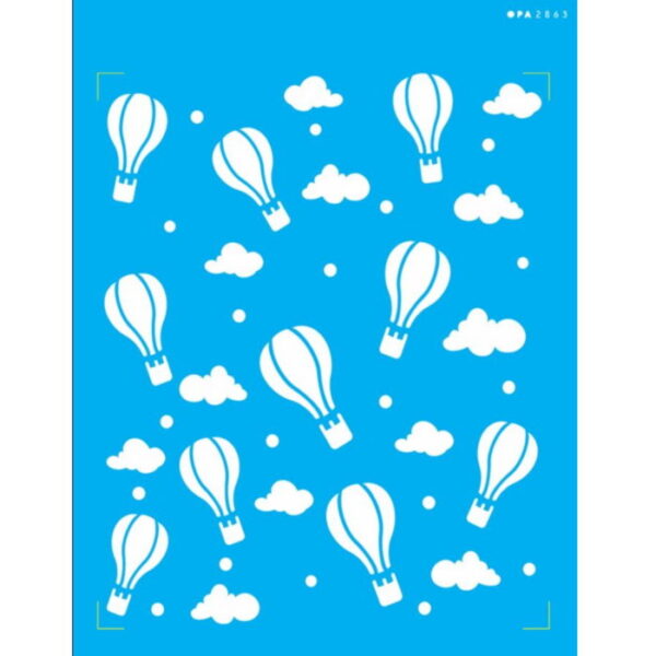 Stencil Opa 20X25 Balões I