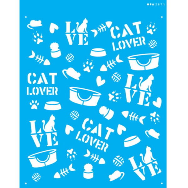 Stencil Opa 20X25 Gatos II