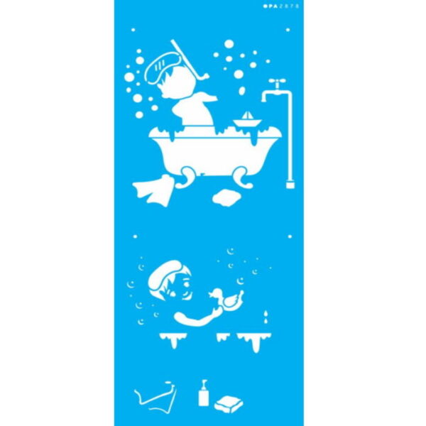 Stencil Opa 17x42 Menino Banho