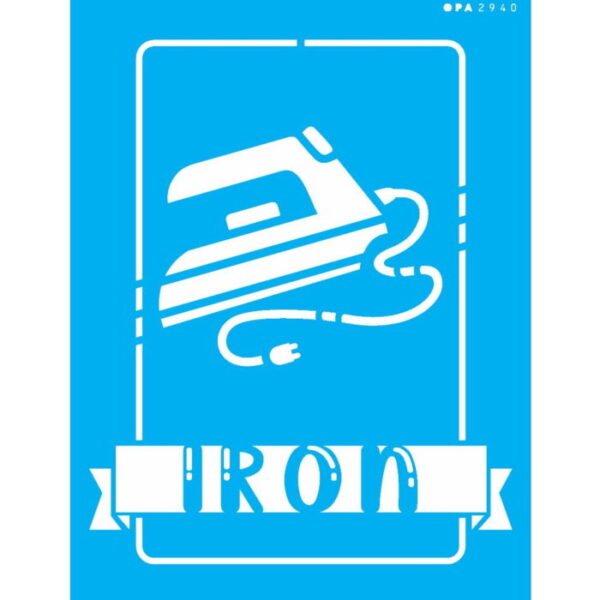 Stencil Opa 15x20  Lavandaria Iron