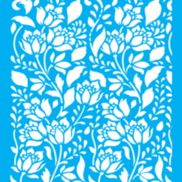 Stencil Opa 20X25 Flores Blauer e Ramos