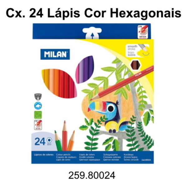 Lápis Cor Hexagonais 211 Milan Cx. 24un.
