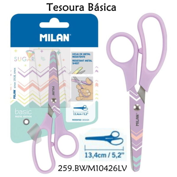 Tesoura Basic Pastel Series Milan