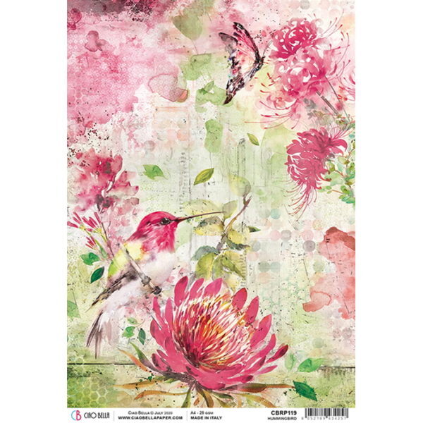 Papel Arroz Hummingbird A-4
