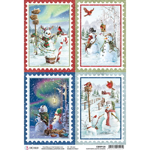 Papel Arroz Northern Light Stamps A-4