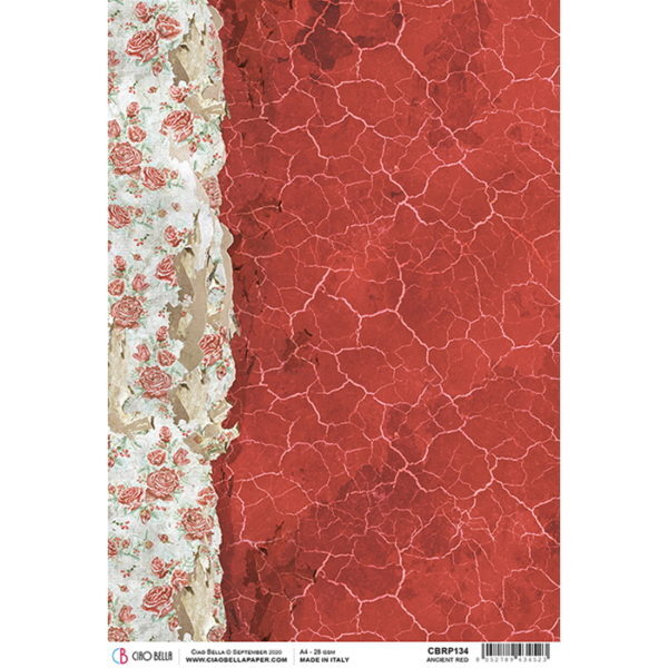 Papel Arroz Ancient Red A-4