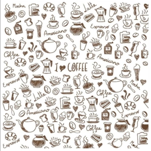 Papel Scrap Café 1 150x150mm