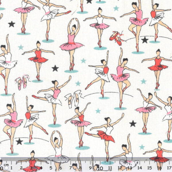 Tecido Algodão Bailarinas 1,60Mts.