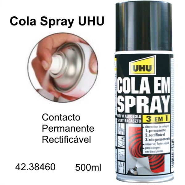 Cola Spray UHU 3 em 1