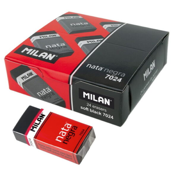 Borrachas Soft Black Milan Cx. 24un.