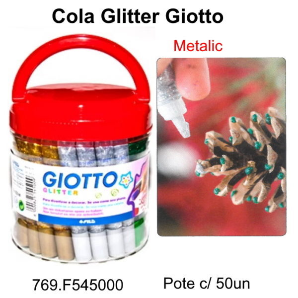 Cola Glitter Giotto Sort. 50un.