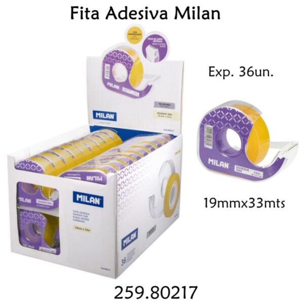 Fita Adesiva Milan 19mmX33Mts  Exp. 36un.