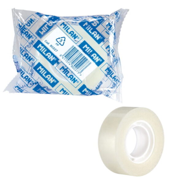 Fita Adesiva Cristal Milan 19mmX33Mt  Cx. 8un.