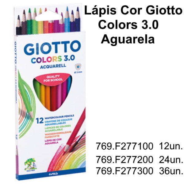 Lápis Cor Giotto Colors 3.0 Aguarela