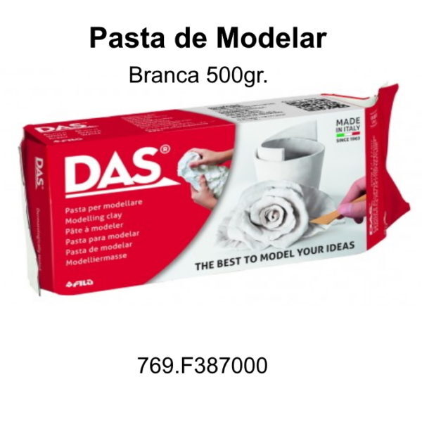 Pasta Modelar Branca DAS Giotto 500gr.