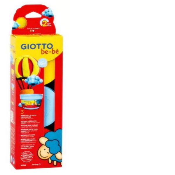 Pasta Modelar Bé-bé Giotto 3x100gr.  AM-AZ-VM