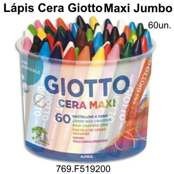 Lápis Cera Maxi Jumbo Giotto