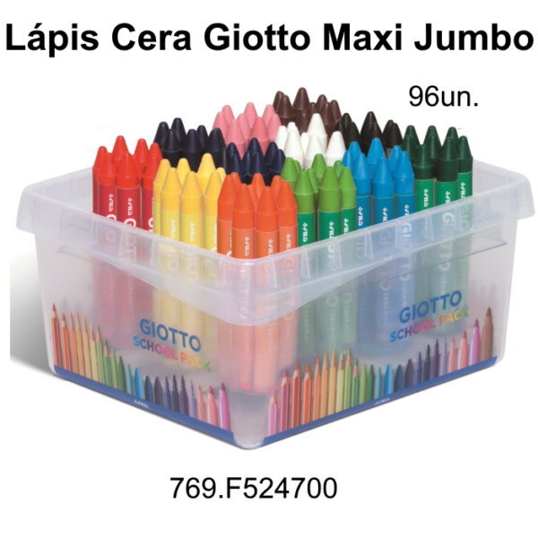 Lápis Cera Maxi Jumbo Giotto