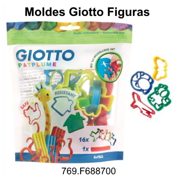 Moldes Plasticina Giotto 16un.
