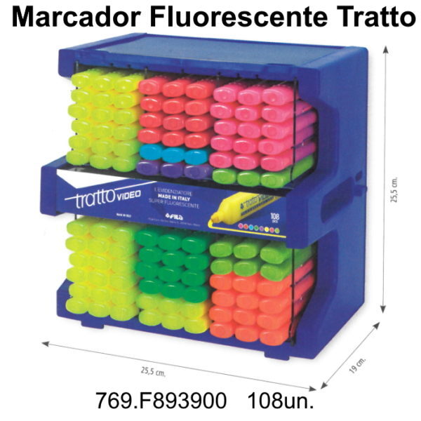 Marcador Fluorescente Tratto Giotto Exp. 108un.