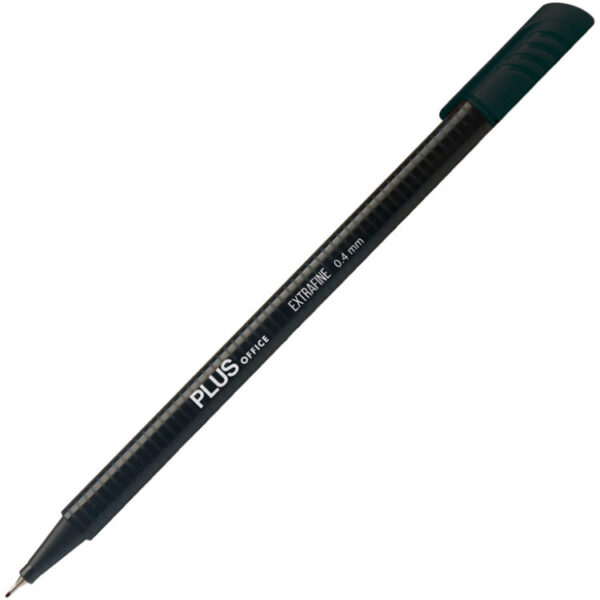 Marcador Plus Office Preto 0.4mm cx.10un.