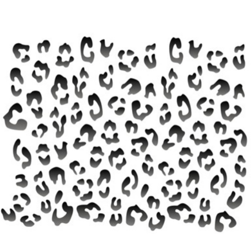 Stencil Opa 15x20  Pele de Onça