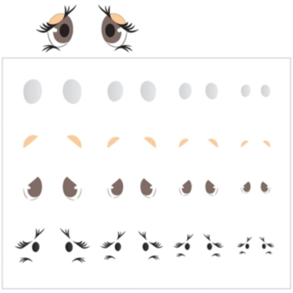 Stencil Opa 20X25 Olhinhos III