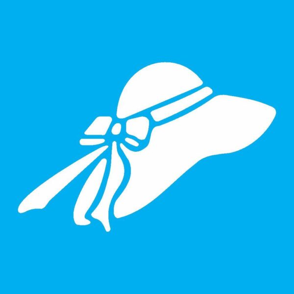 Stencil Opa 10x10 Chapeu Dama