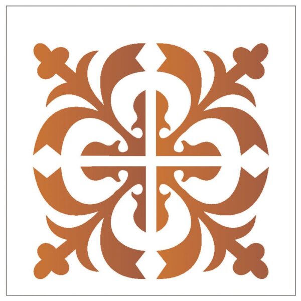 Stencil Opa 14x14 Ladrilho Medieval