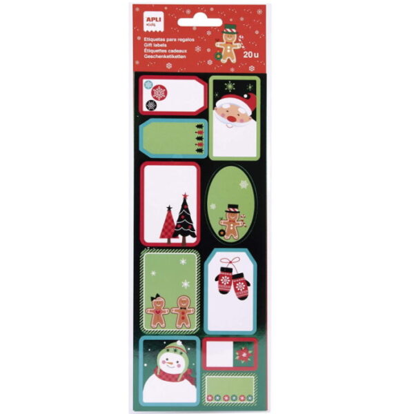 Etiquetas Natal Apli 20un.