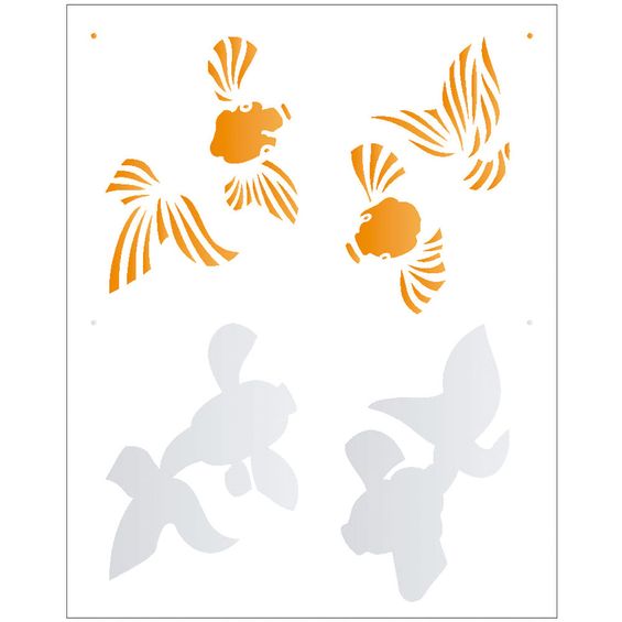Stencil Opa 20X25 Peixes II