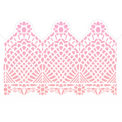 Stencil Opa 15x20  Negativo Renda III