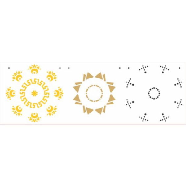 Stencil Opa 10x30 Mandala II