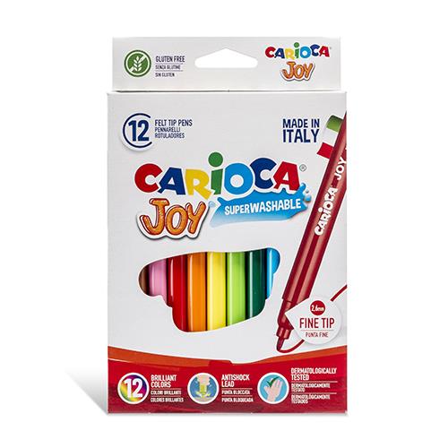 Marcador Feltro Carioca Joy c/ 12 Cores
