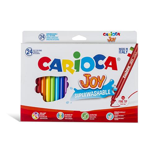 Marcador Feltro Carioca Joy c/ 24 Cores