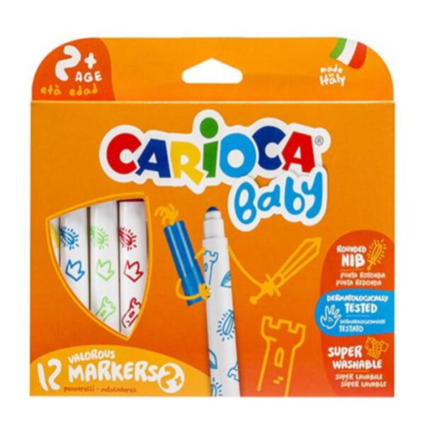 Marcador Carioca Baby c/ 12 Cores